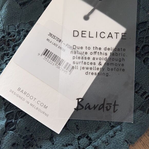 Bardot Lace Sheath Dress Bodycon Sexy - Picture 10 of 12